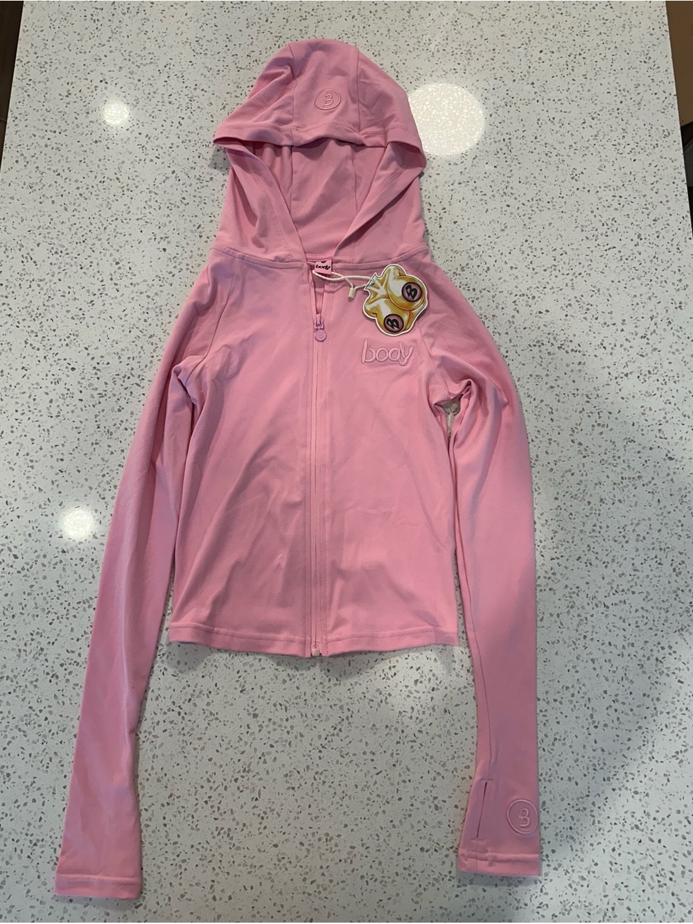 NWT Body by Raven Tracy Pink Hooded Zip-Up Jacket
